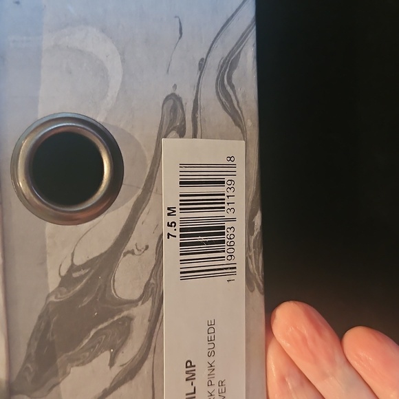 Jeffrey Campbell Pink Suede Pump With A Pearl Heel Accent Seven And A Half - Picture 11 of 12